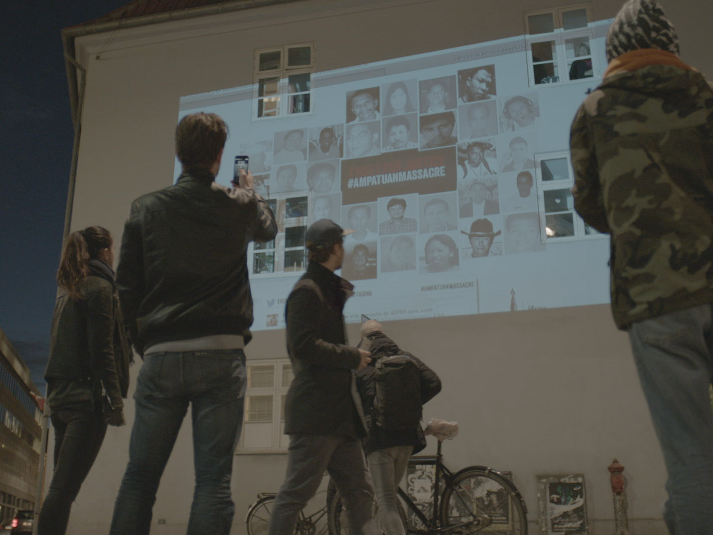 Danish citizens gather in solidarity at the vigil in Copenhagen, 23 November 2014