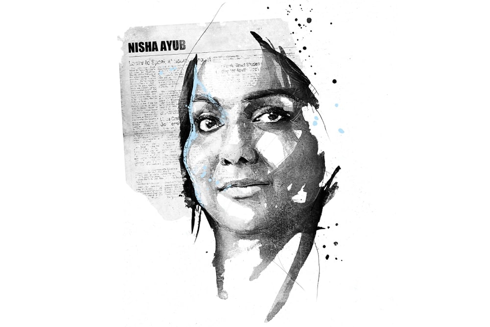 Illustration of Nisha Ayub