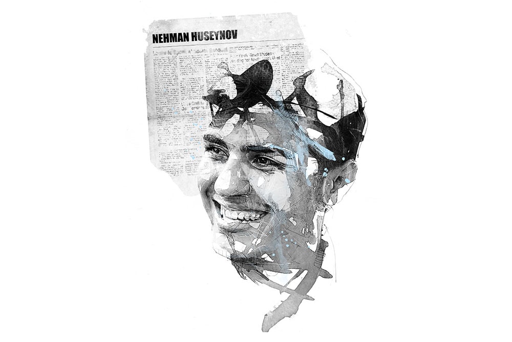 Illustration of Mehman Huseynov