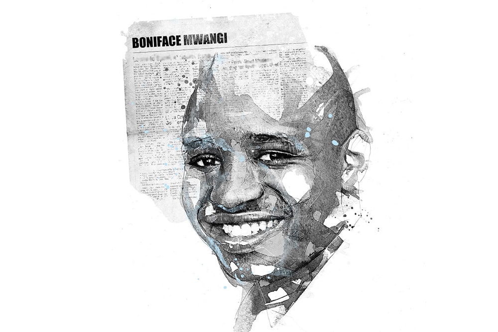 Illustration of Boniface Mwangi