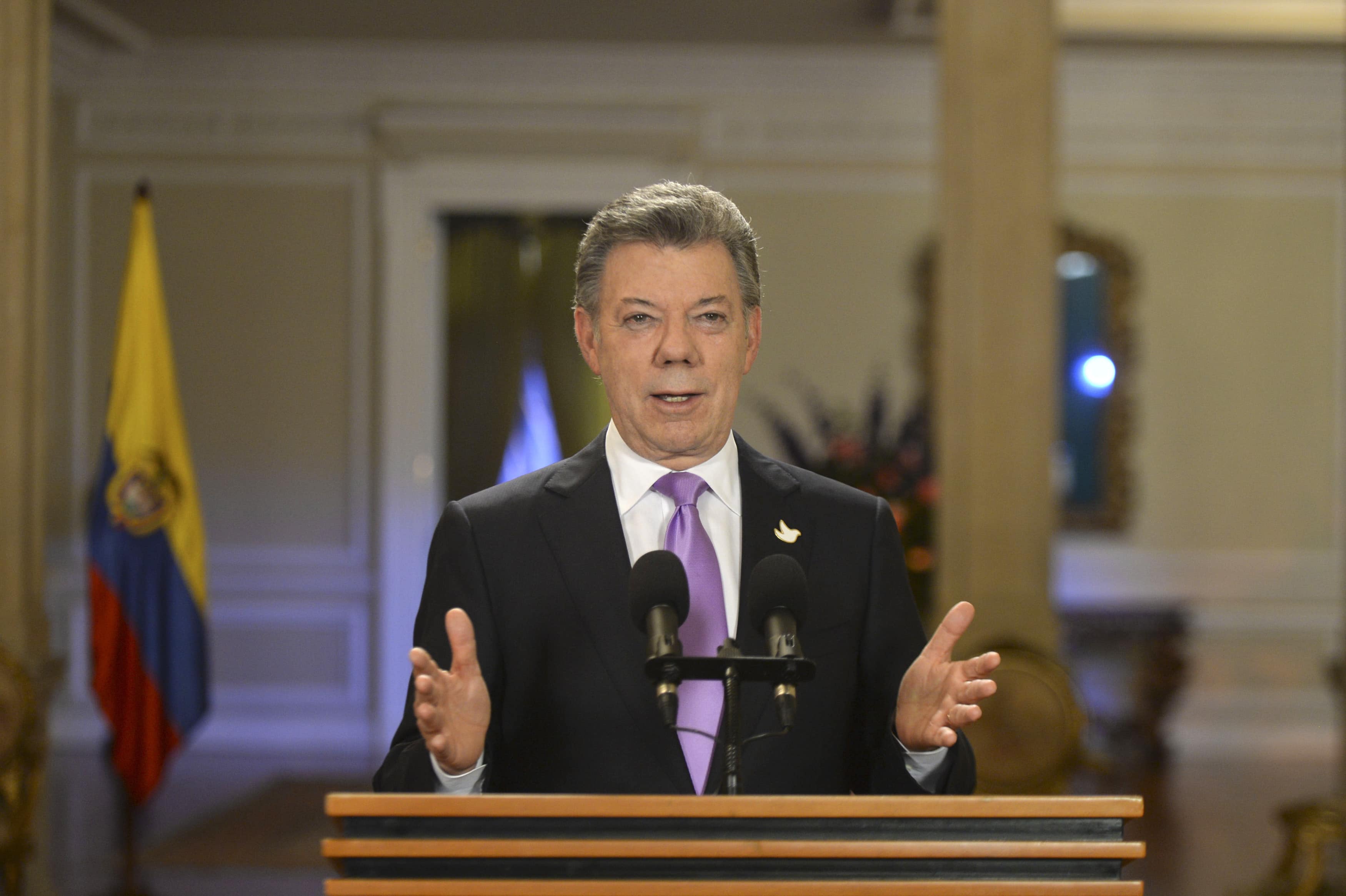 Colombia's President Juan Manuel Santos, REUTERS/Efrain Herrera/Presidency-Press Office/Handout via Reuters