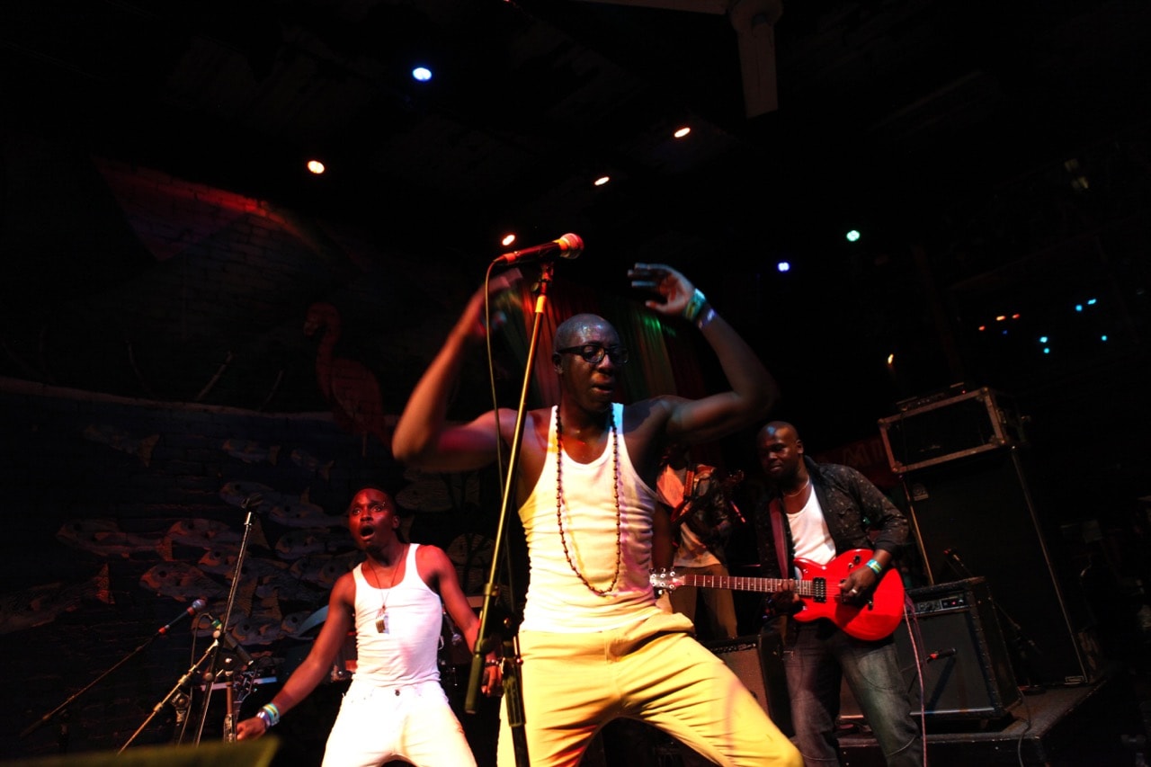 Sauti Sol, a four-member Afro-fusion band from Nairobi, Kenya, performs at the SouthWest music festival in Austin, Texas, 14 March 2012, Kitra Cahana/ Getty Images