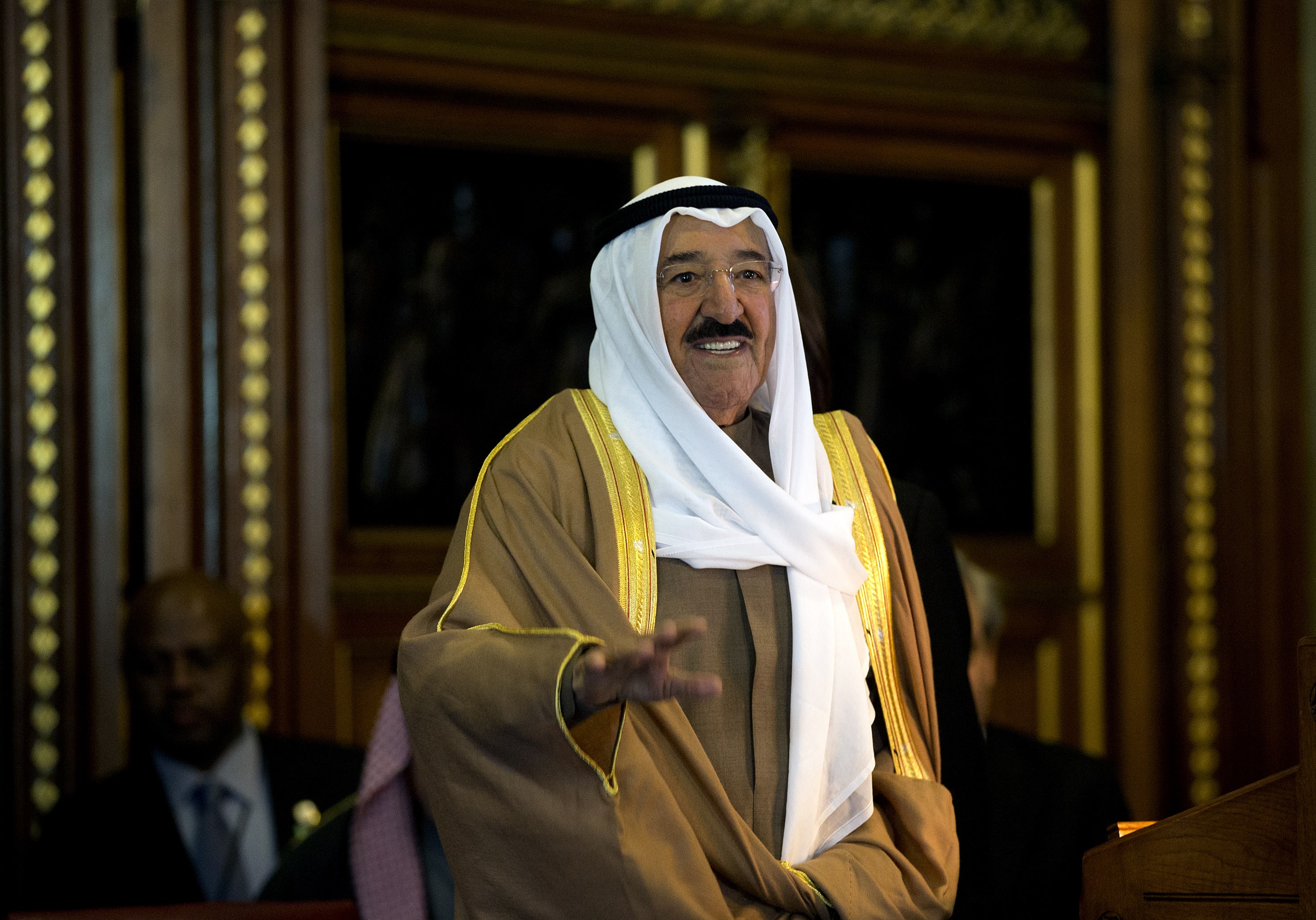 Kuwait’s emir, Sheikh Sabah Al-Ahmad Al-Sabah, AP Photo/Alastair Grant