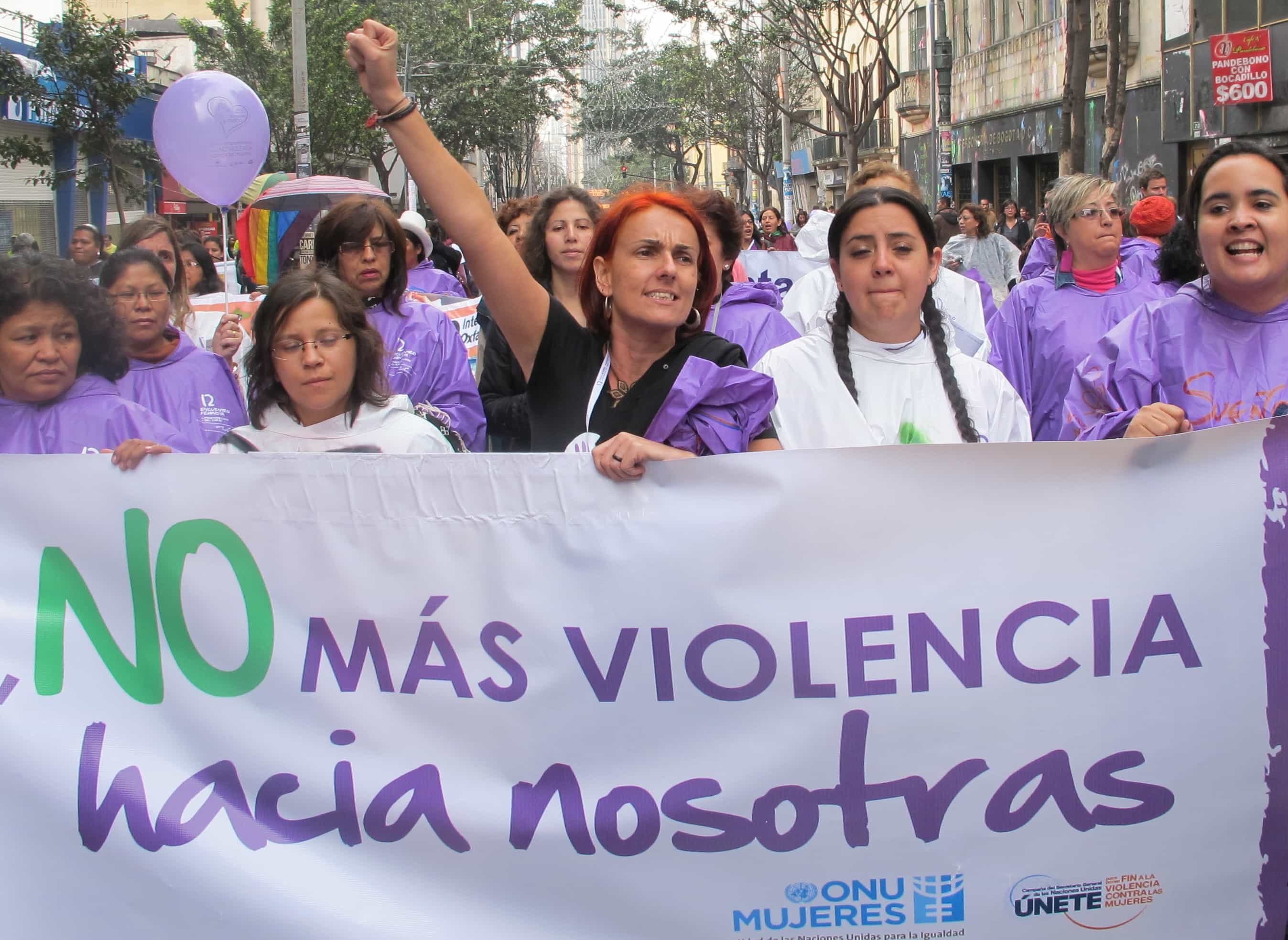 Women march through Bogotá, Colombia to demand an end to violence against women, UN Women via Flickr