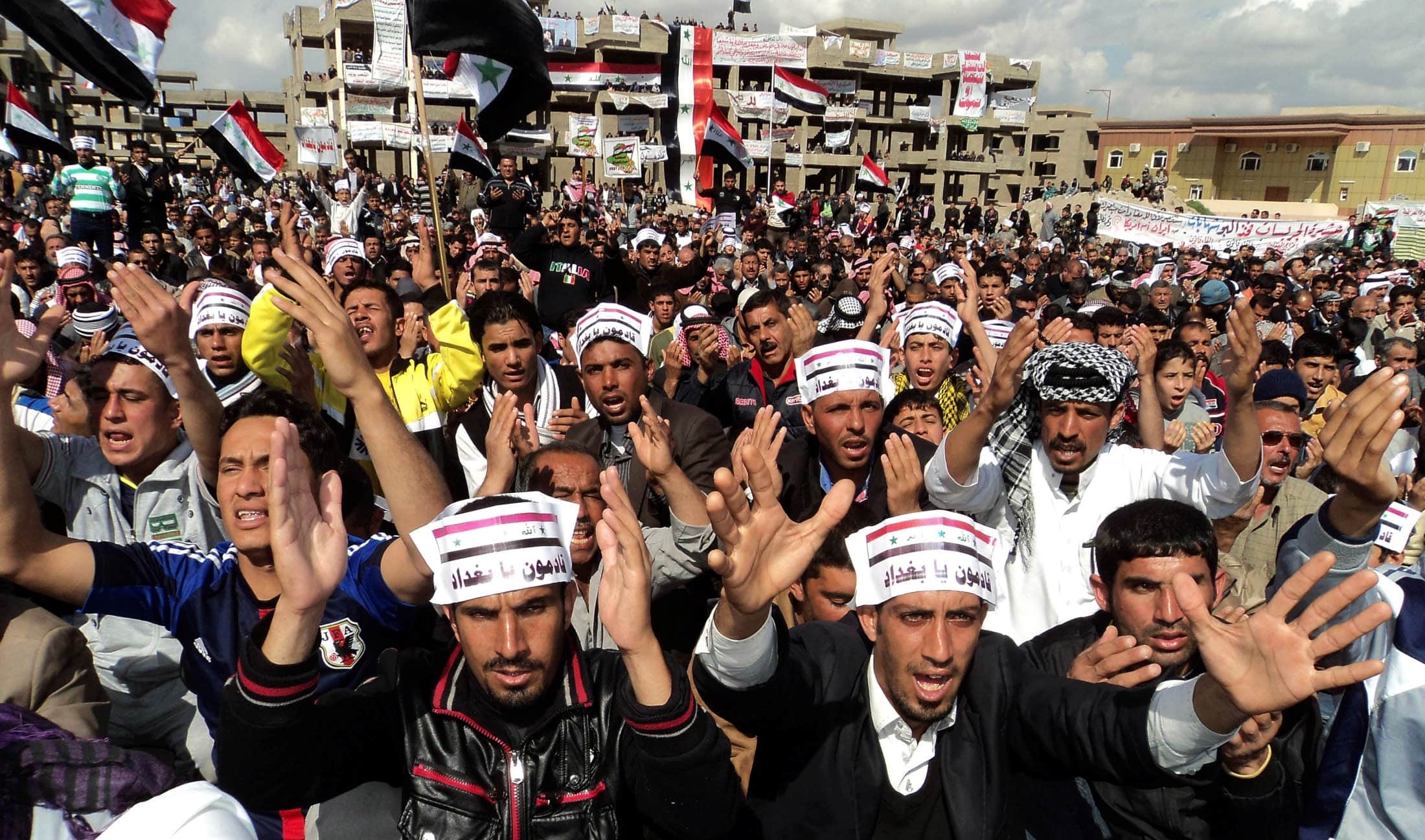 Iraqi Sunni Muslims take part in an anti-government demonstration in Mosul on 1 March 2013, a week earlier, REUTERS/Khalid al-Mousuly