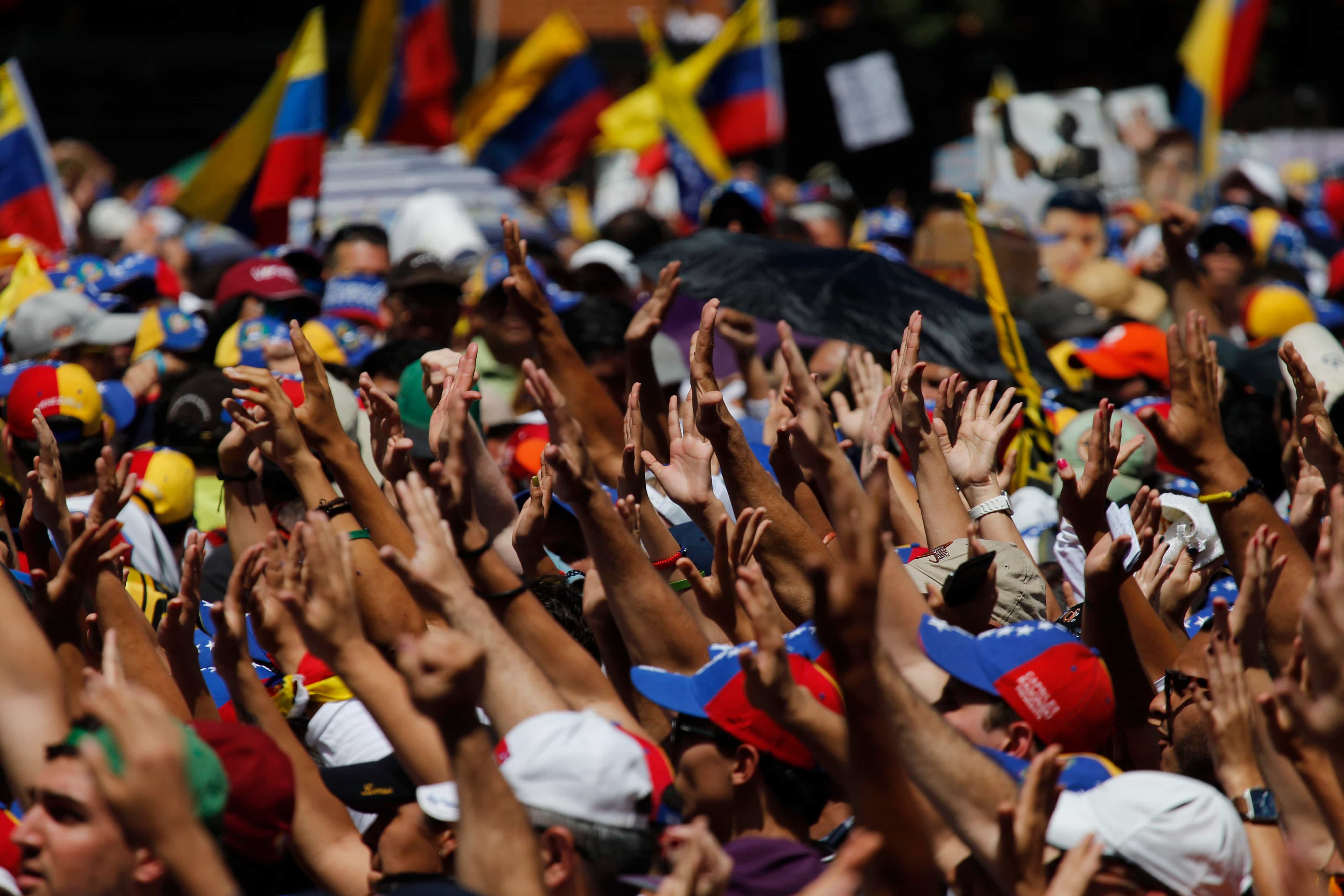 An image from the 2014 protests in Venezuela, AP Photo/Fernando Llano