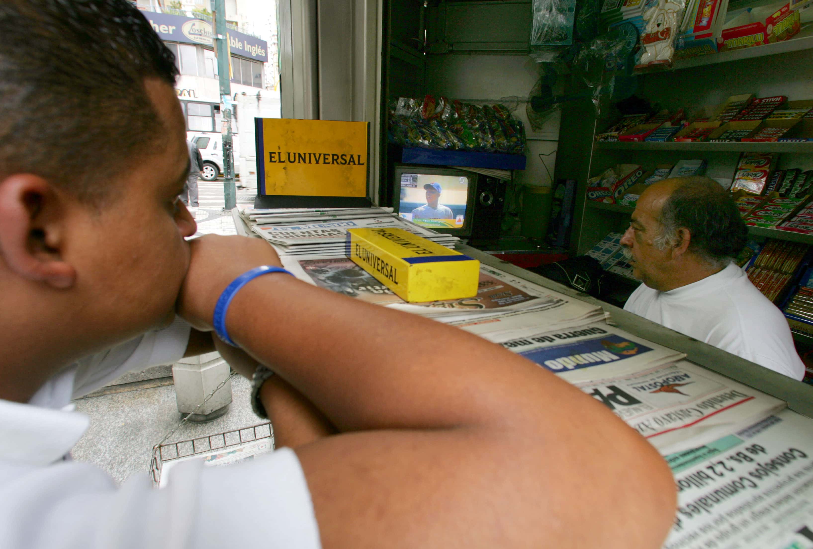 A newspaper kiosk in Venezuela, AP Photo/Fernando Llano