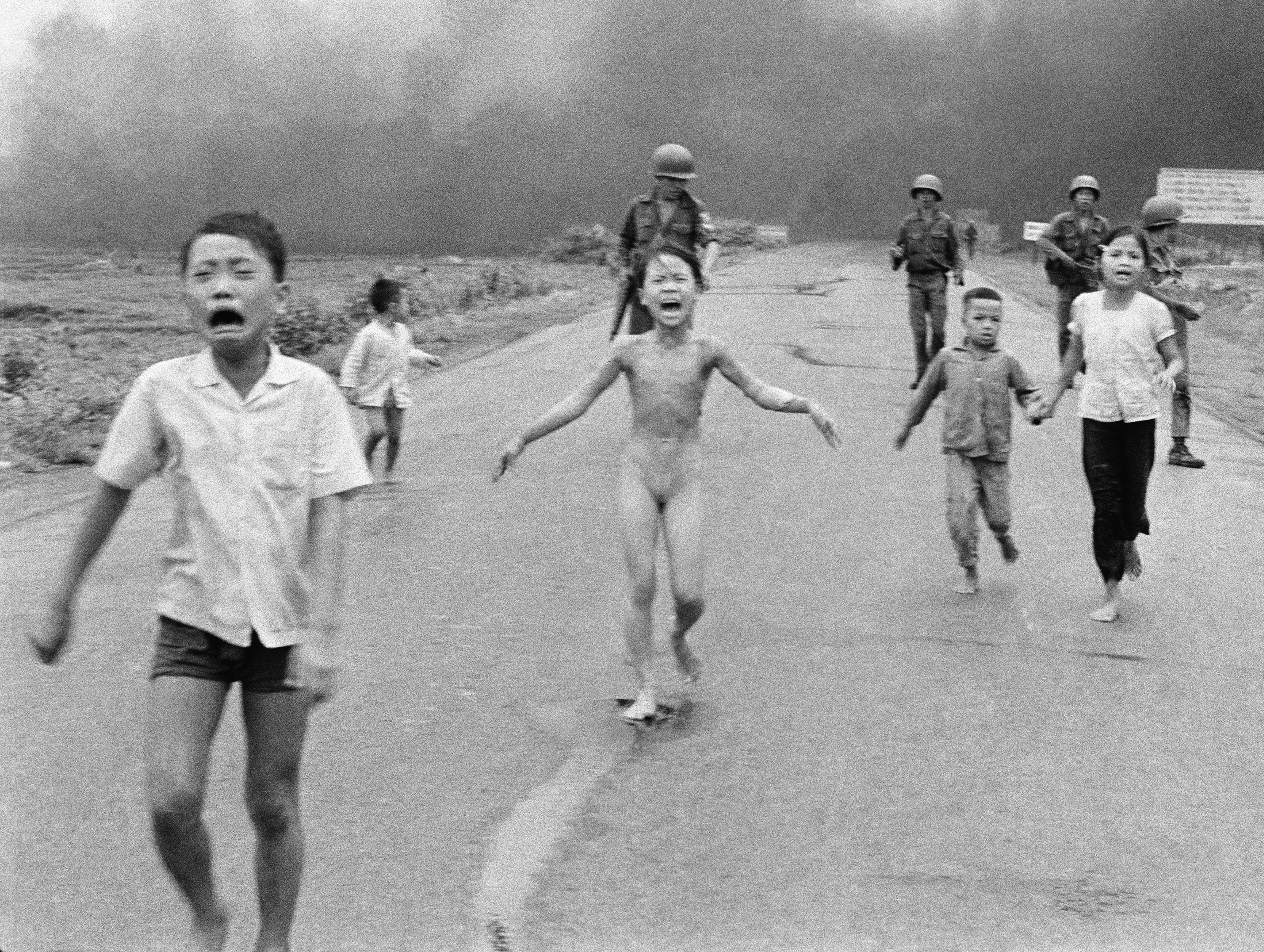 On 9 September 2016, Norway's Prime Minister Erna Solberg challenged Facebook’s restrictions on nude photos by posting this iconic 1972 image of a naked girl running from an aerial napalm attack in Vietnam, AP Photo/Nick Ut, File
