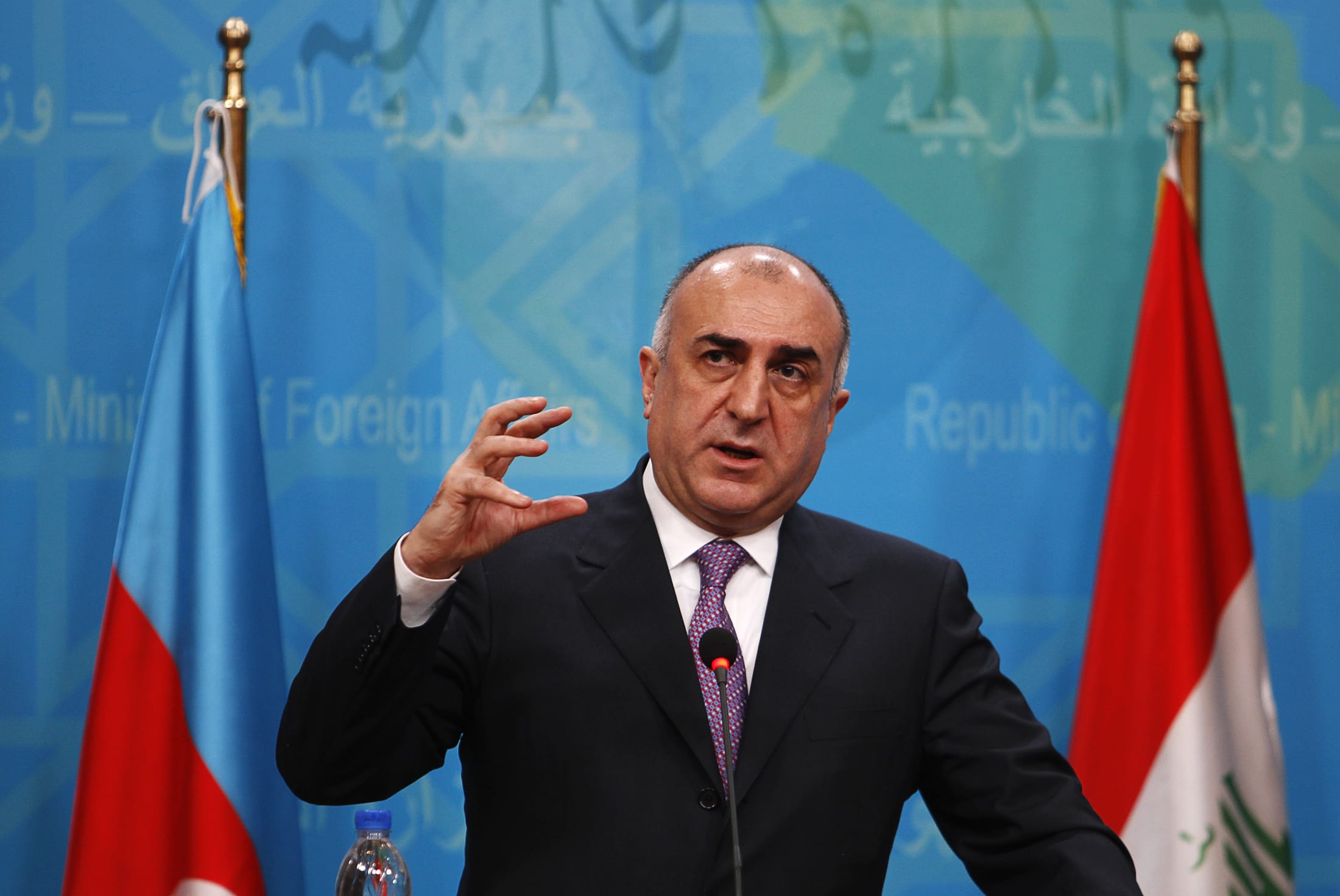 Elmar Mammadyarov, Azerbaijani Chairman of the Committee of Ministers at The Council of Europe is photographed in Baghdad, Iraq, 10 February 2014., REUTERS/Ahmed Saad