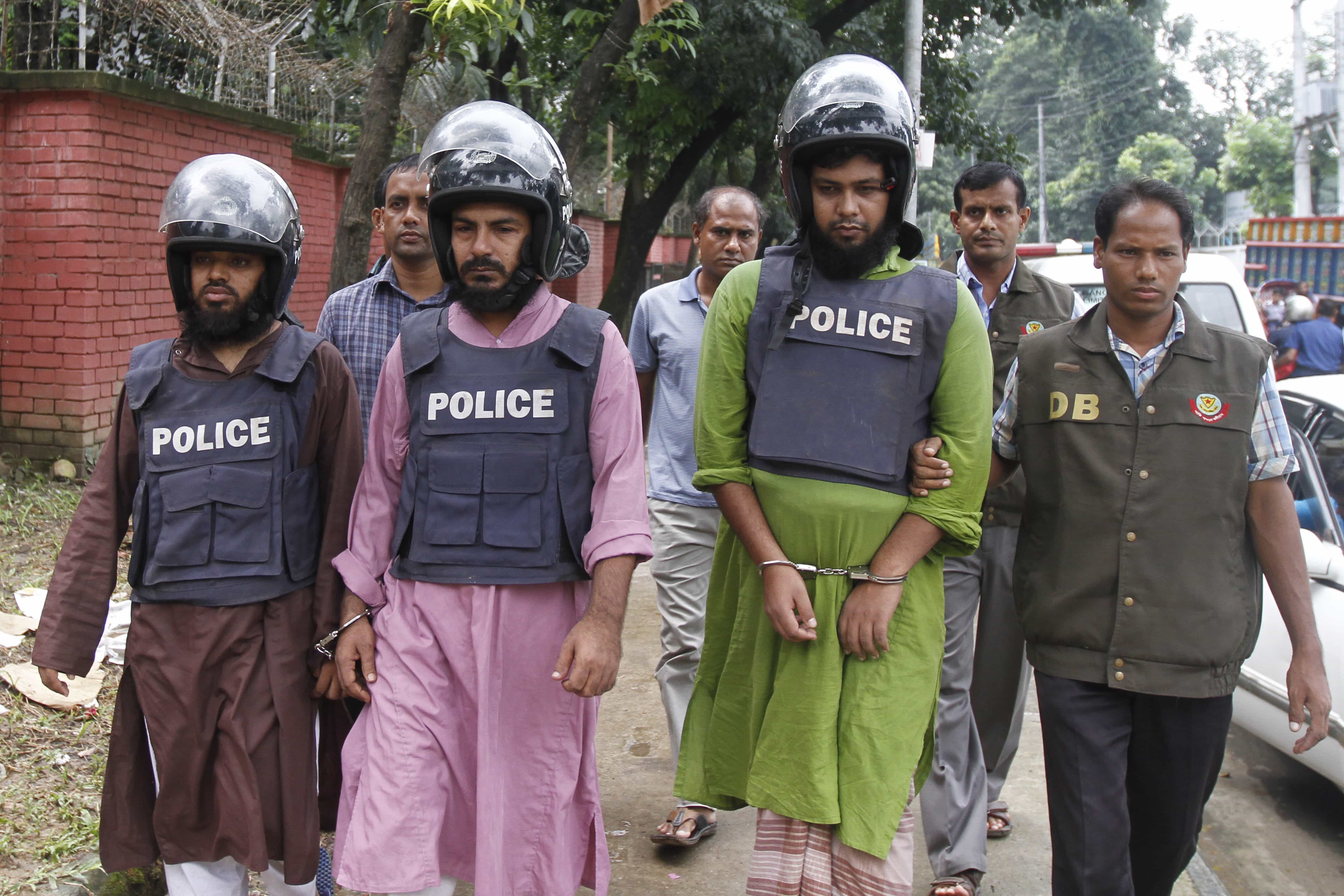 25 September 2014 file photo of members of the Ansarullah Bangla Team , Demotix/reazsumon