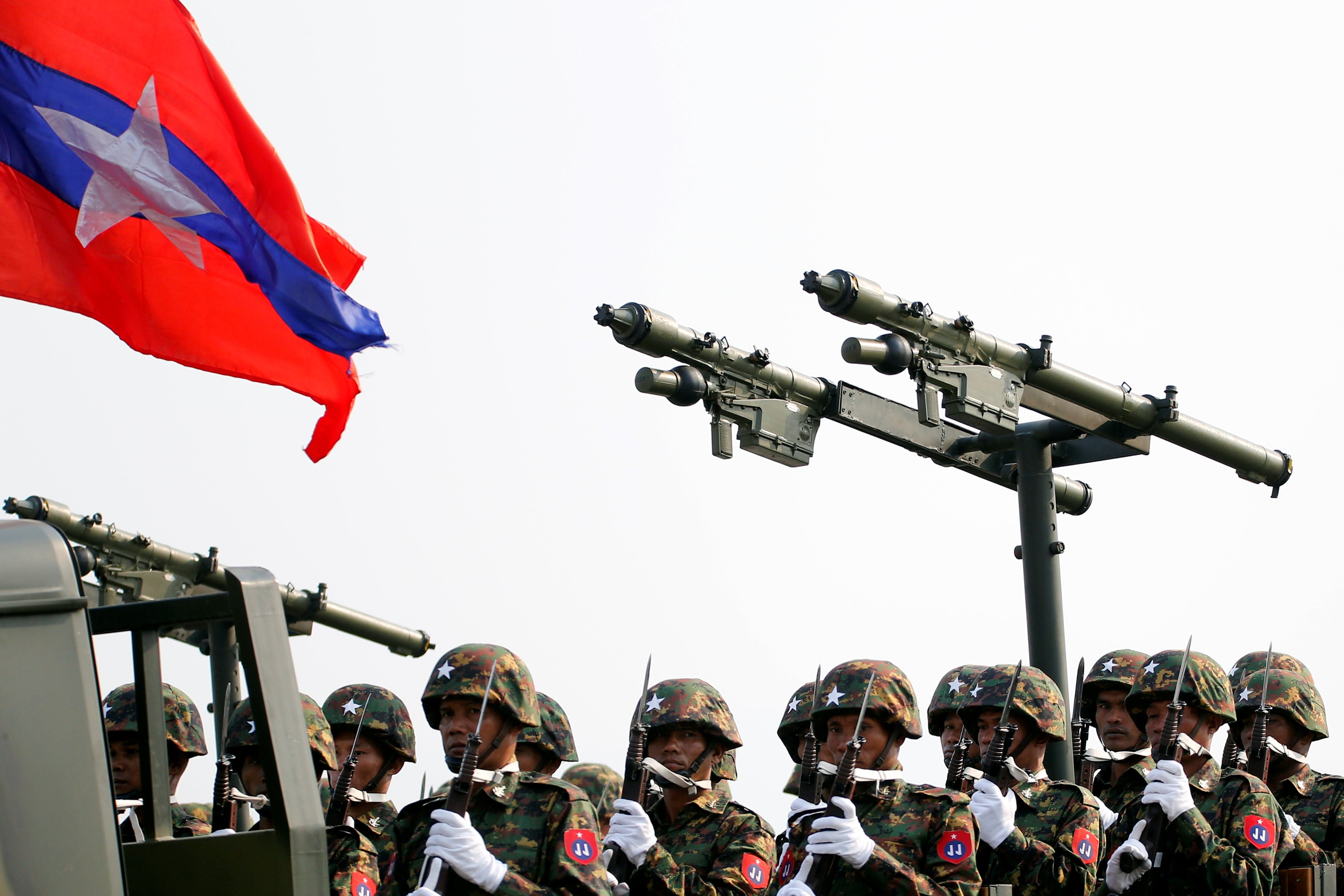 Burma's military parade to mark the 72nd Armed Forces Day in the capital Naypyitaw, 27 March 2017, REUTERS/Soe Zeya Tun