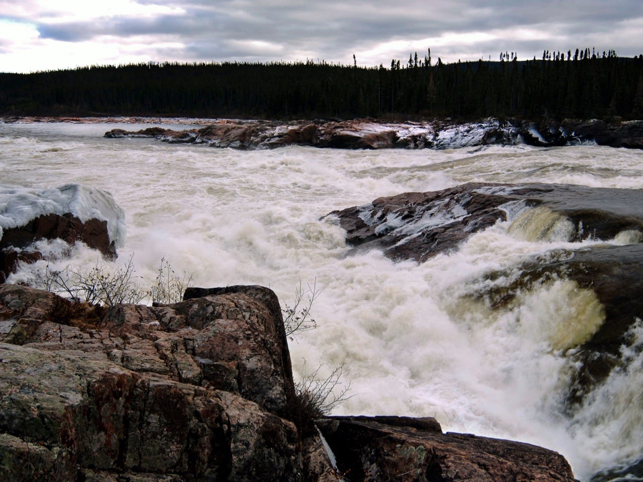 Muskrat Falls is seen at the Churchill River in central Labrador in this undated file photograph, REUTERS /Greg Locke/Files