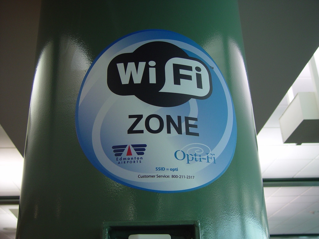 A wifi zone in the Edmonton airport, mastermaq via flickr