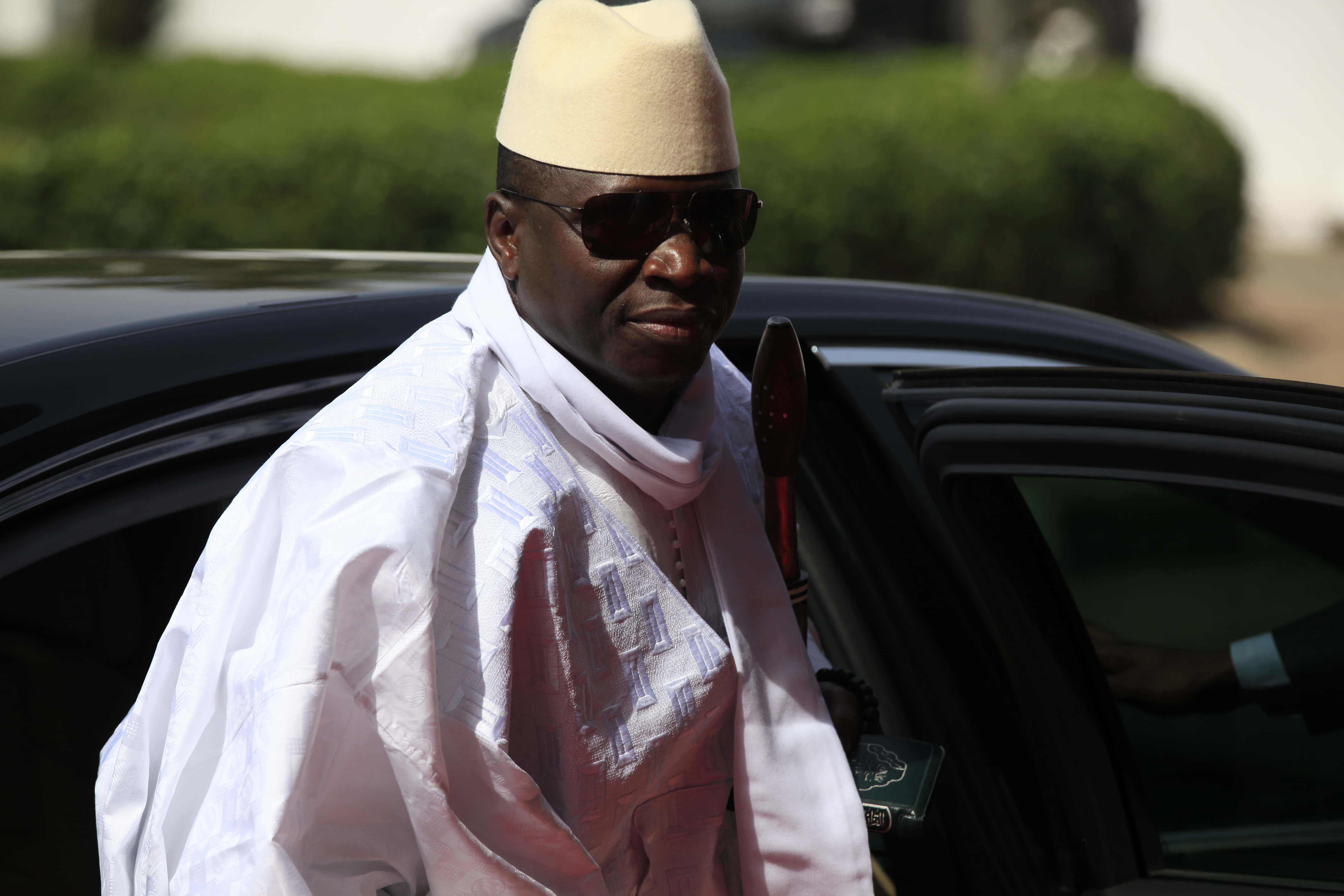 Gambia's President Yahya Jammeh in a photo taken on 27 February 2014, AP Photo/Sunday Alamba, FILE