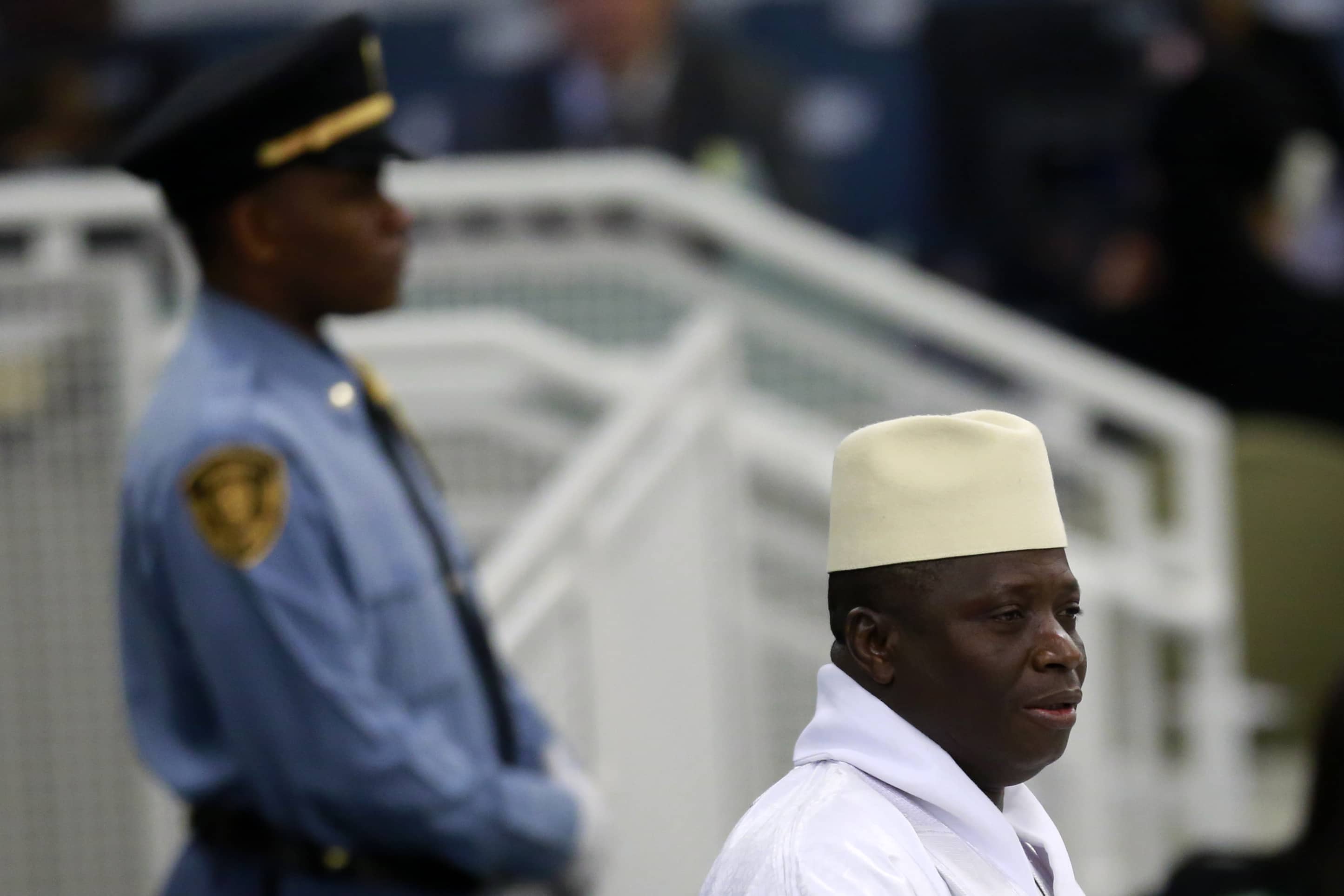 Gambian president Yahya Jammeh speaks at the UN General Assembly in New York, 27 September 2013, REUTERS/Shannon Stapleton