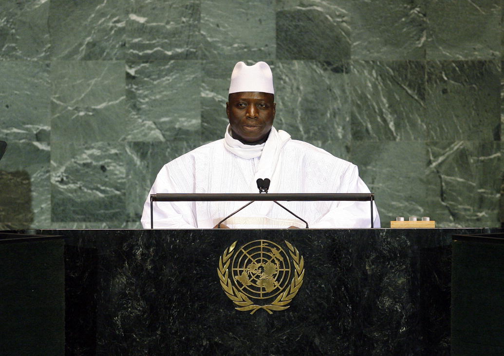 Al Hadji Yahya A.J.J. Jammeh, President of The Gambia, addresses the general debate of the sixty-fourth session of the General Assembly., UN Photo/Erin Siegal