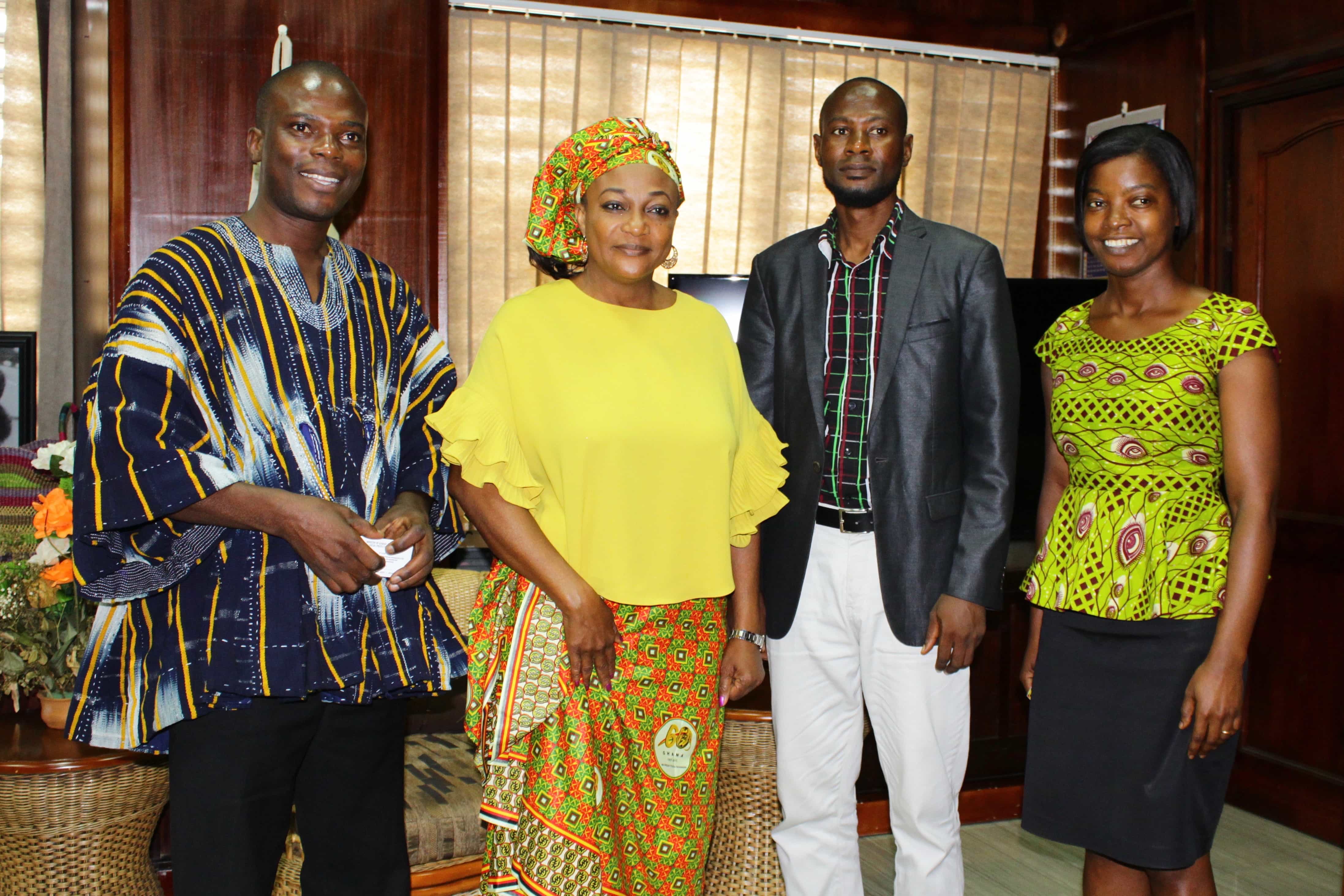 MFWA staff meet with Ms. Otiko Afisa Djaba, Ghana’s Minister for Gender, Children and Social Protection, MFWA