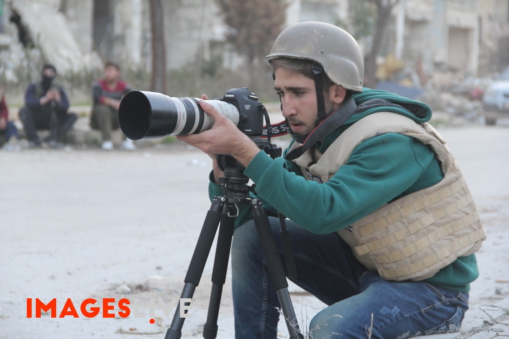 Jumaa was trained in war reporting by the International Photo Media agency, of which Images Live is an offshoot., Images Live