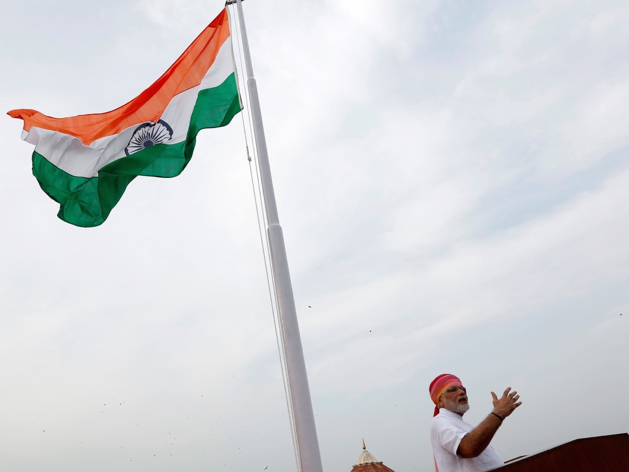 Indian Prime Minister Narendra Modi addresses the nation during Independence Day celebrations in Delhi, 15 August 2016, REUTERS/Adnan Abidi