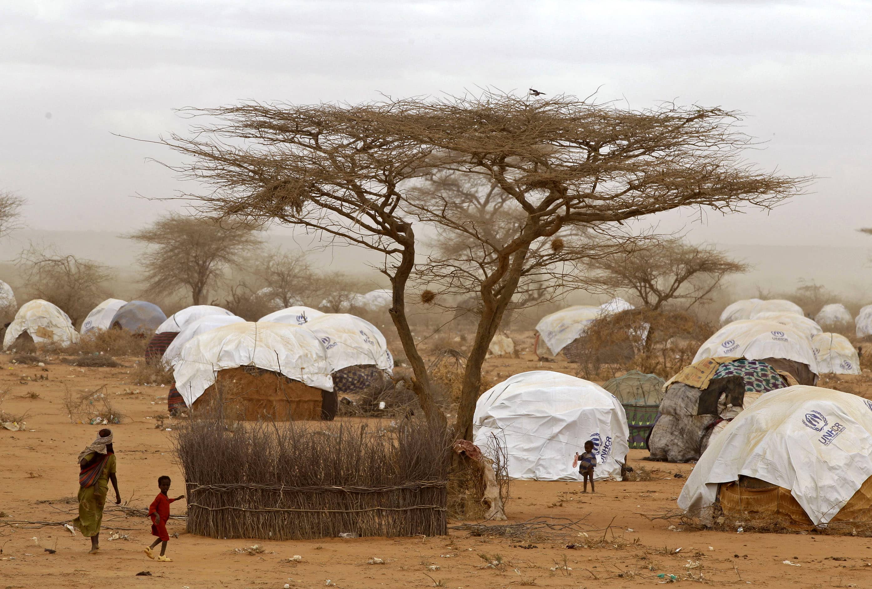 People at a refugee camp in Dadaab, Kenya, 4 August 2011 , AP Photo/Schalk van Zuydam