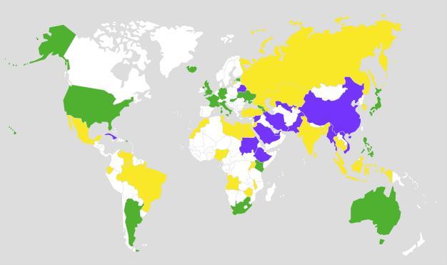 Freedom House's freedom on the Internet map, http://freedomhouse.org/report-types/freedom-net