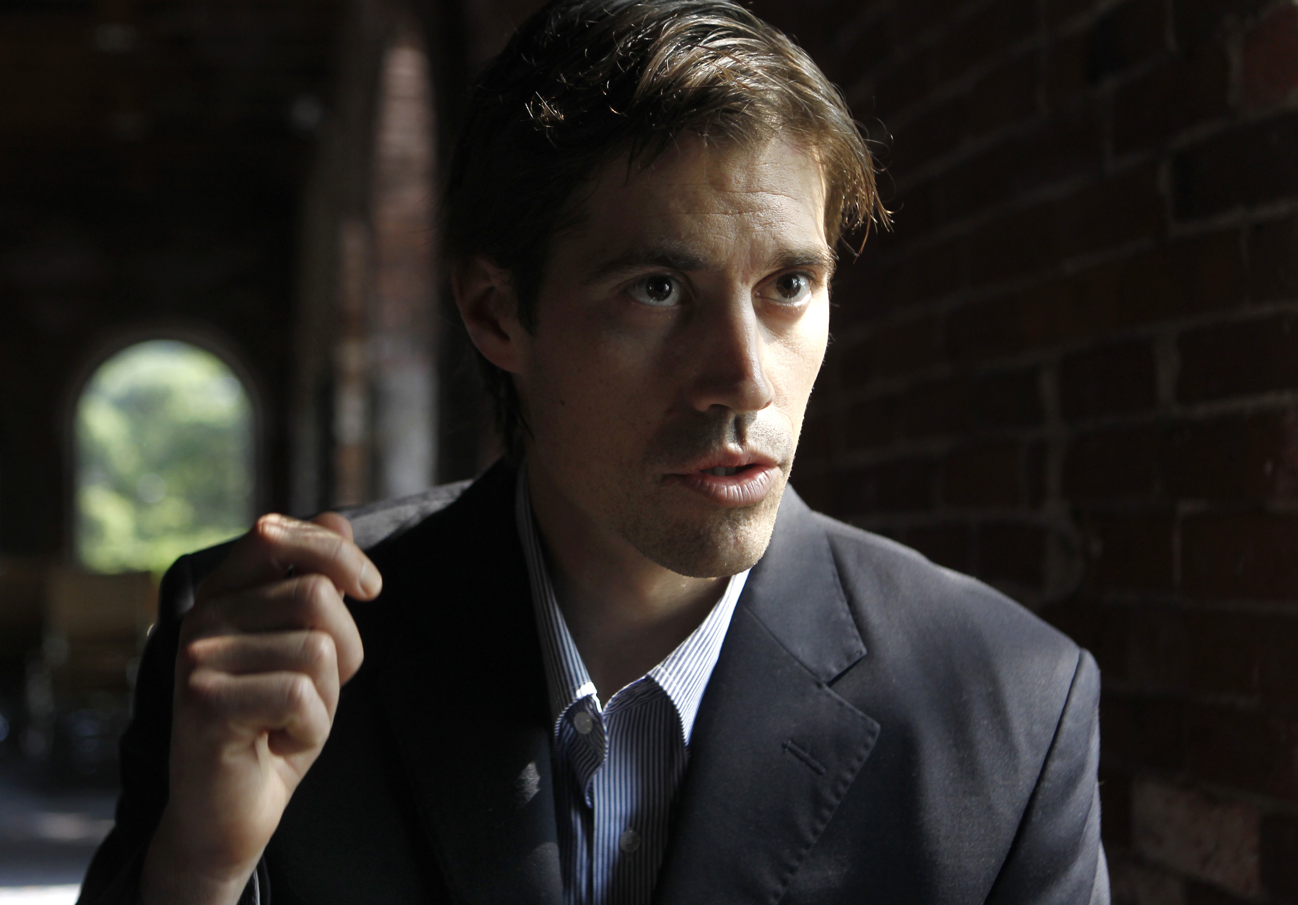 Journalist James Foley responds to questions during an interview with The Associated Press in May 2011, AP Photo/Steven Senne