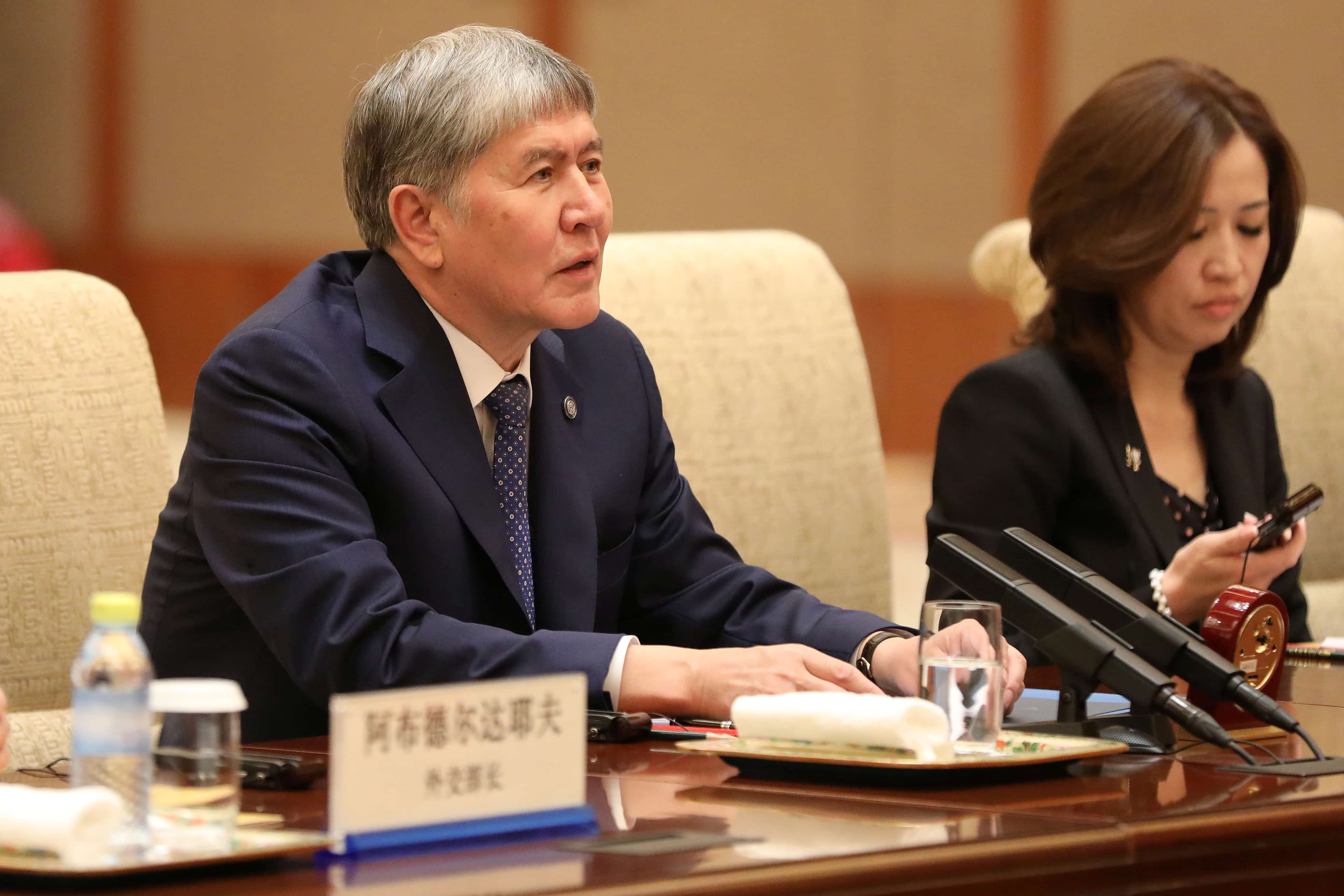 Kyrgyzstan President Almazbek Atambayev during a bilateral meeting in Beijing, China, 16 May 2017; the president has repeatedly criticised independent outlets, REUTERS/Wu Hong/Pool