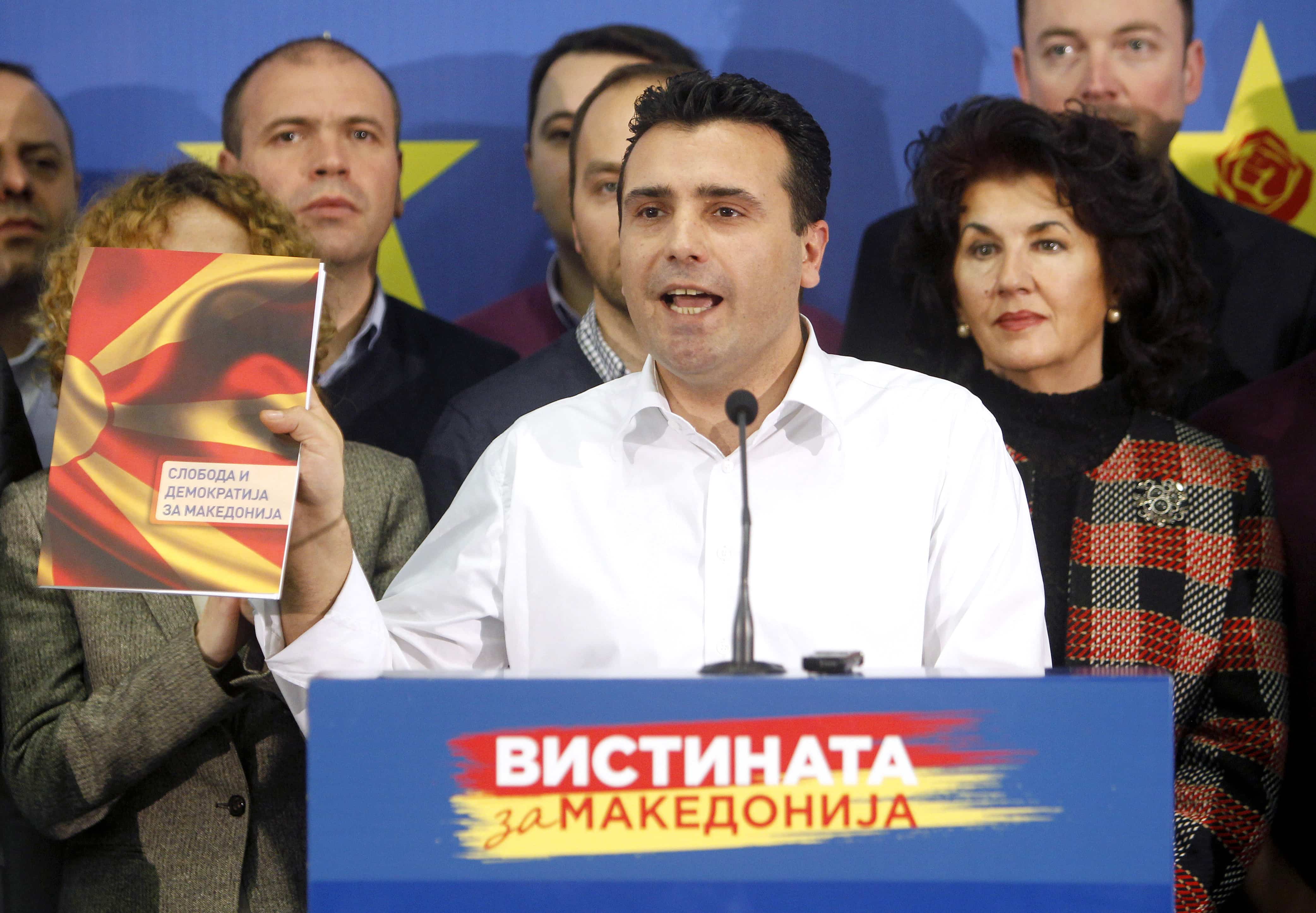 Zoran Zaev has accused the conservative government of carrying out illegal wiretaps on more than 20,000 people, including his own, and accused conservative Prime Minister Nikola Gruevski of heading the alleged surveillance operation, AP Photo/Boris Grdanoski
