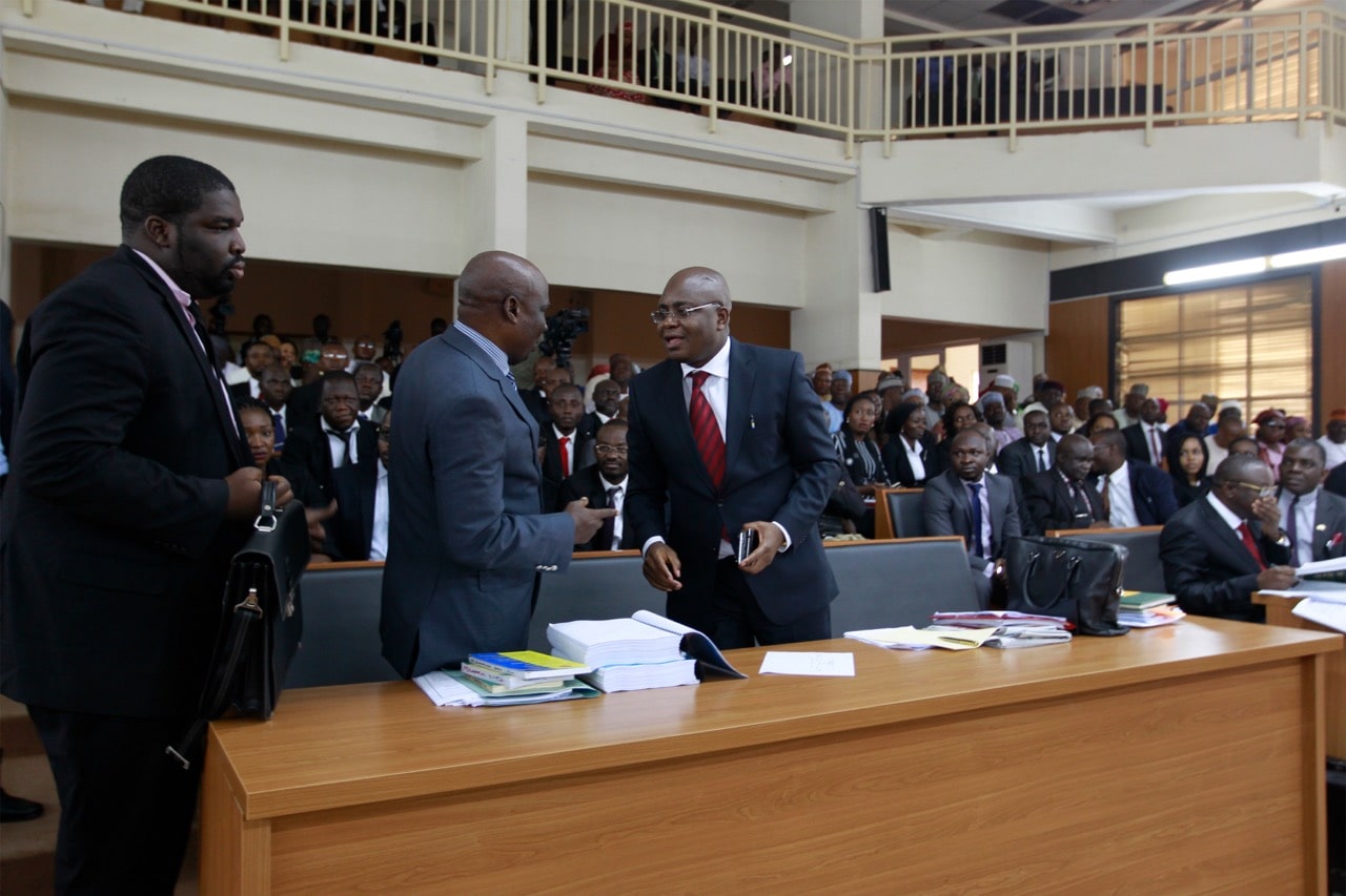 Inside the Code of Condult tribunal in Abuja, Nigeria, 21 September 2015, NurPhoto/NurPhoto via Getty Images