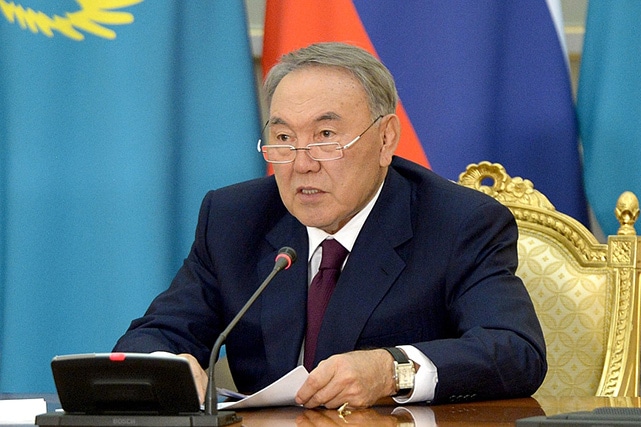 Nursultan Nazarbayev, President of Kazakhstan.