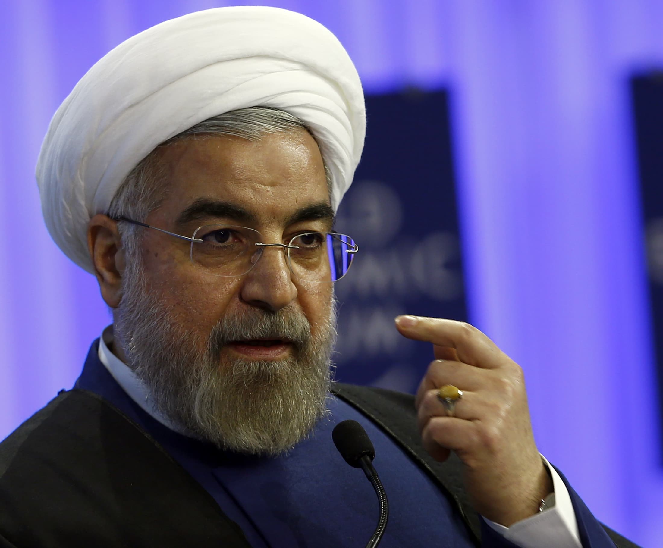 Iranian president Hassan Rouhani, REUTERS/Denis Balibouse