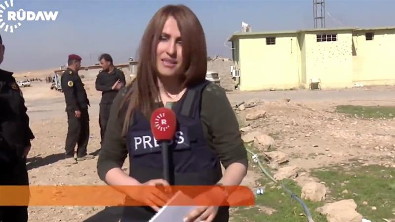 Iraqi Kurdish reporter Shifa Zikri Ibrahim, Rudaw/Screenshot