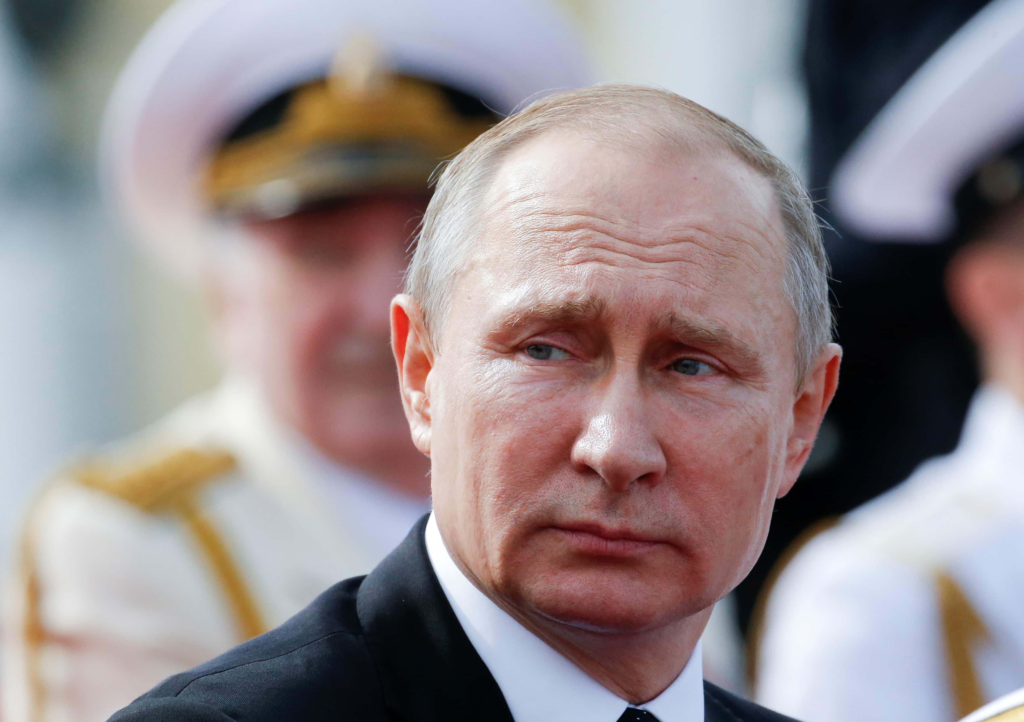 Russian President Vladimir Putin attends the Navy Day parade in St. Petersburg, Russia, 30 July 2017, REUTERS/Alexander Zemlianichenko/Pool