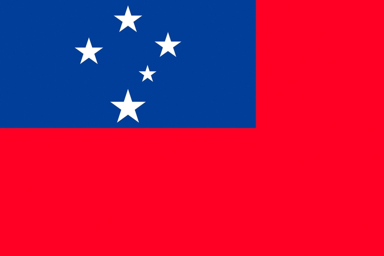 Flag of the Independent State of Samoa, 15 April 2015, Probst/ullstein bild via Getty Images