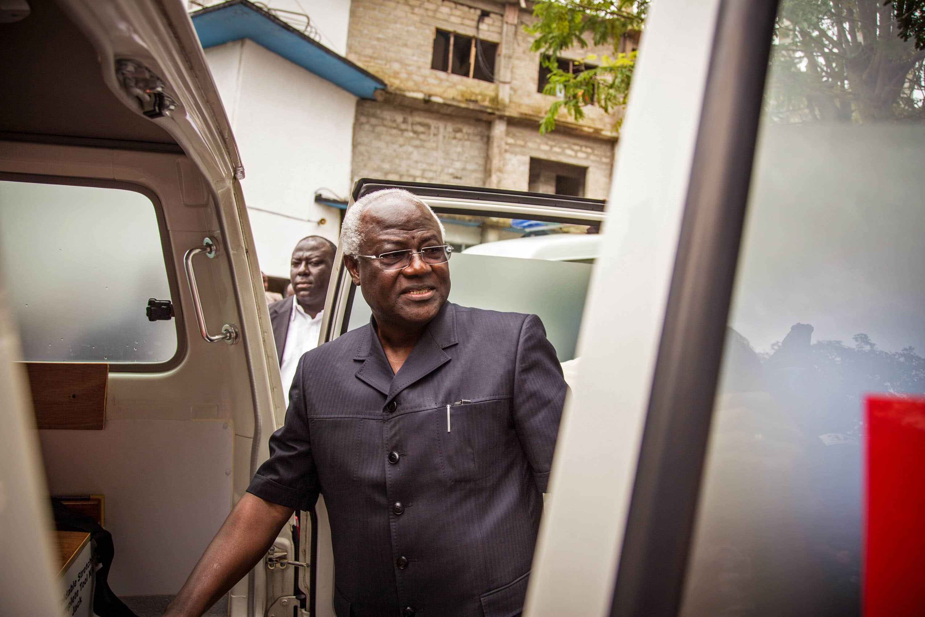 Sierra Leone's president Ernest Bai Koroma is photographed in Freetown, 10 September 2014., AP Photo/Michael Duff