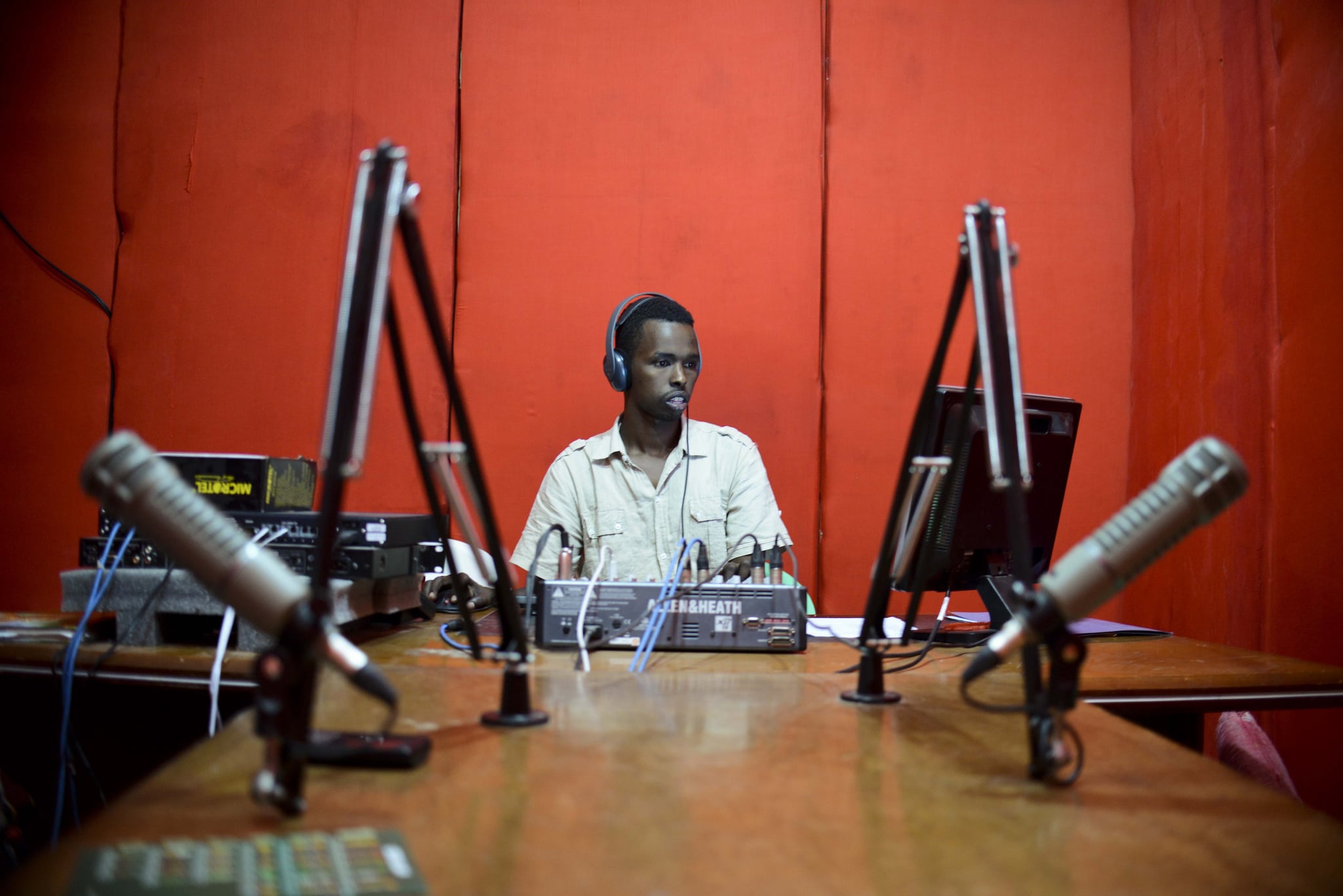 Radio Shabelle is one of Mogadishu's most popular radio stations and has exposed itself to considerable danger in the past for actively taking a stance against the terrorist organisation Al-Shabab., AU-UN IST PHOTO / TOBIN JONES