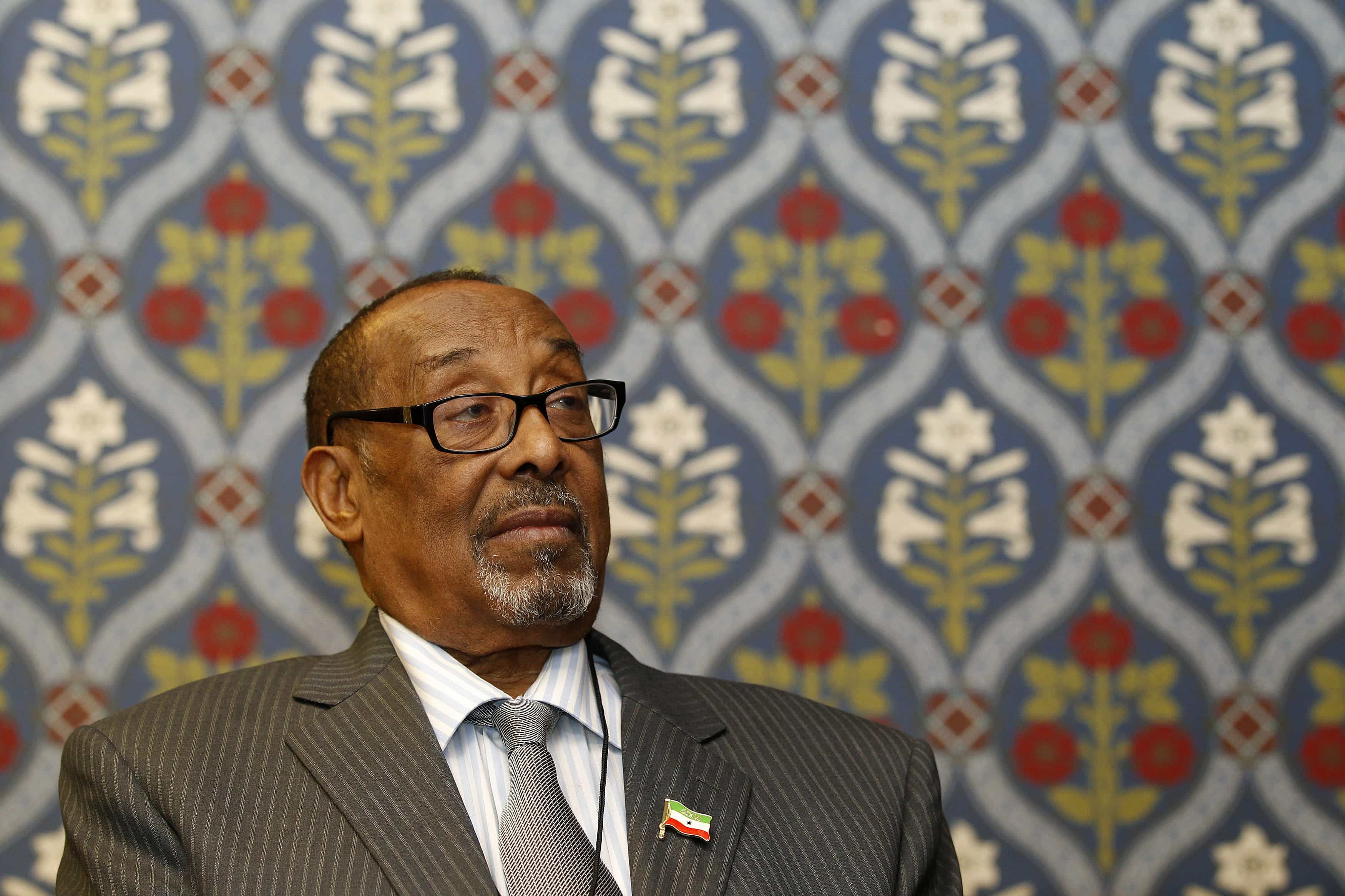 Somaliland President Ahmed Mohamed Mohamoud (Silanyo) attends a meeting at the House of Commons in London, 22 February 2012. , REUTERS/Stefan Wermuth