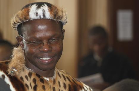 In this 4 June 2014 file photo, Swazi lawyer Thulani Maseko appears in court in Mbabane, Swaziland, Nkosingiphile Myeni/The Nation Magazine via AP, FILE