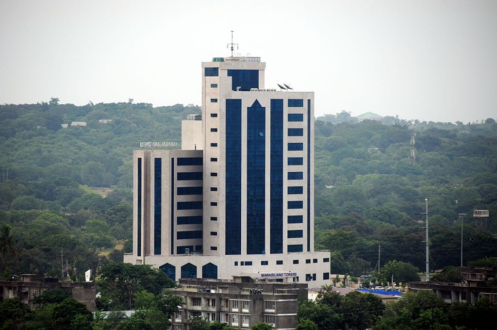 Mawasiliano Towers, where the Tanzania Communications Regulatory Authority has its offices, Paul Scott [CC BY-SA 2.0] via Wikimedia Commons