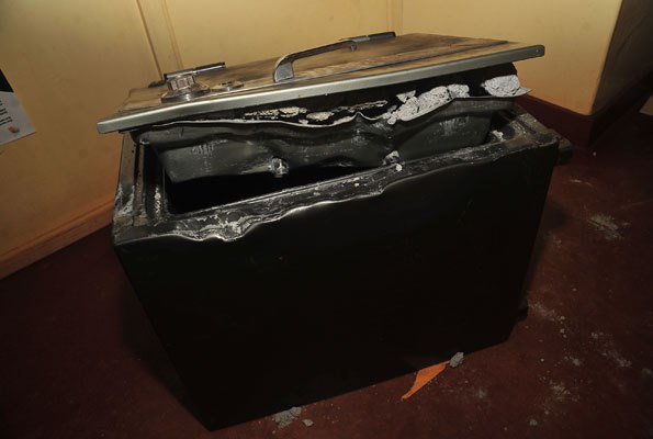 HURINET-Uganda's safe box was broken into., HRNJ-Uganda