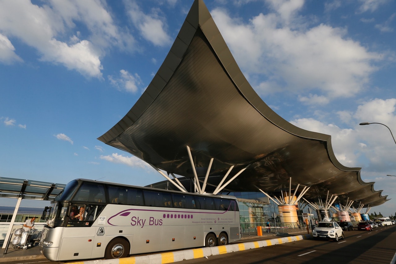 A 27 June 2017 photograph depicting Boryspil international airport, outside Kiev, Ukraine, where Azerbaijani journalist Fikret Huseynli was arrested in October, REUTERS/Valentyn Ogirenko