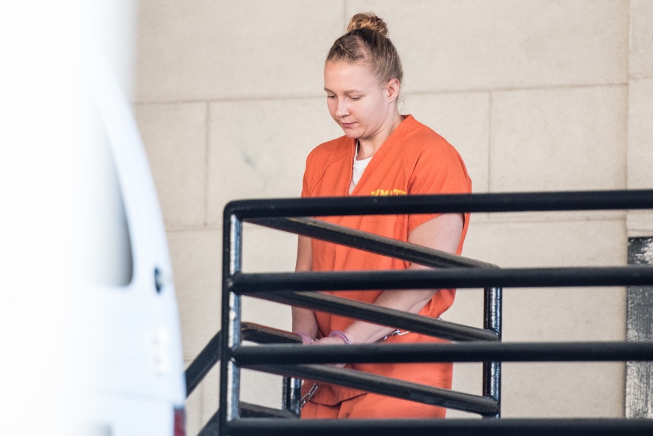 Reality Winner, an intellgence industry contractor, exits the Augusta Courthouse in Augusta, Georgia, 8 June 2017, Sean Rayford/Getty Images