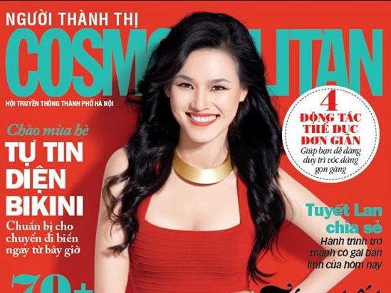 Whilst serious news journalists can face arrest for reporting on corruption, even expat or lifestyle magazines such as Cosmopolitan have to tread carefully, Facebook/Cosmopolitan Vietnam