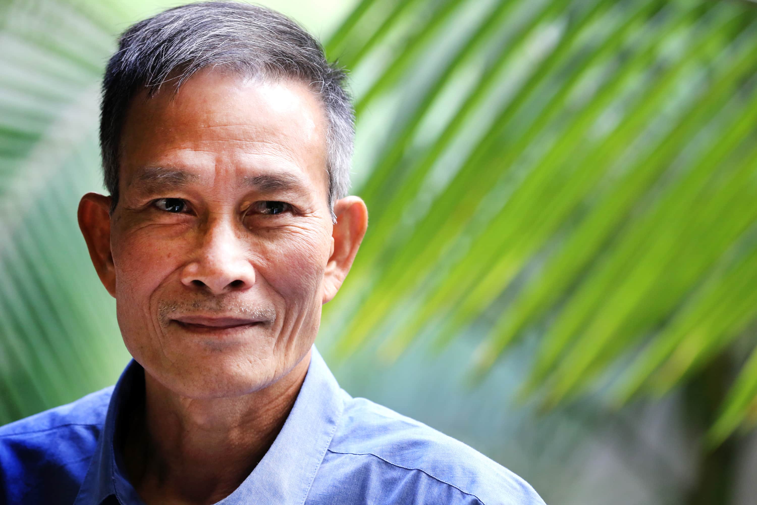 Nguyen Van Hai speaks to the Associated Press on 30 October 2014 in Los Angeles after being released from prison and flown to the U.S., AP Photo/Richard Vogel