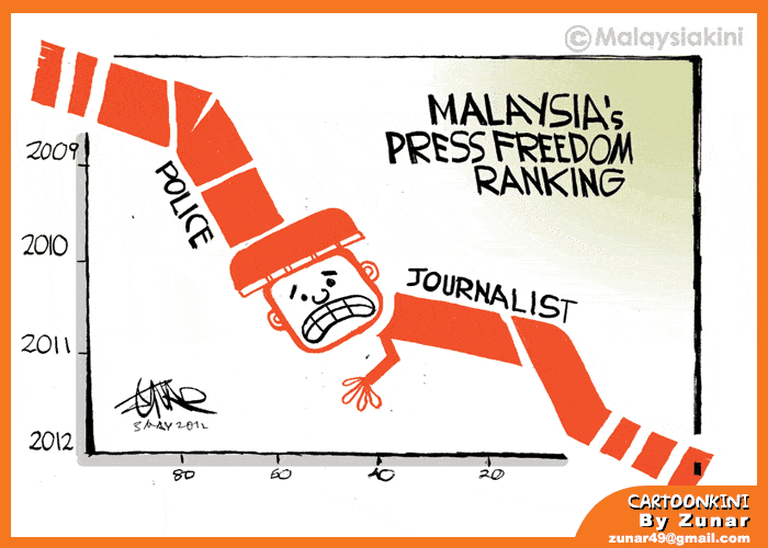 Source: Malaysian political cartoonist Zunar