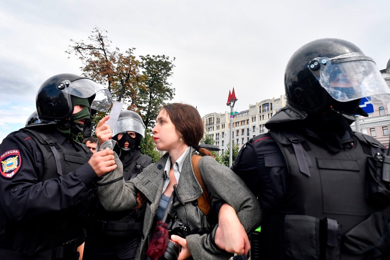 Russian Police Detained And Assaulted Journalists Covering Protests In ...