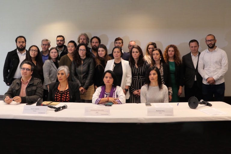 Press conference by the international mission, Mexico City, 6 November 2019, Photo credit: CENCOS