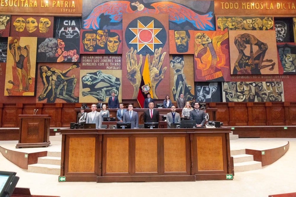 La Asamblea Nacional del Ecuador, en Quito, el 7 de enero de 2020, CC BY-SA 2.0 , via Wikimedia Commons