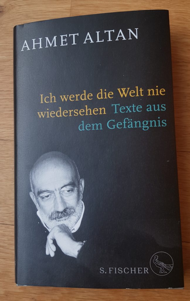 Ahmet Altan's portrait on the cover of his book "I will never see the world again", 13 February 2019, InTo MüBu/Flickr, Attribution-NoDerivs 2.0 Generic (CC BY-ND 2.0)