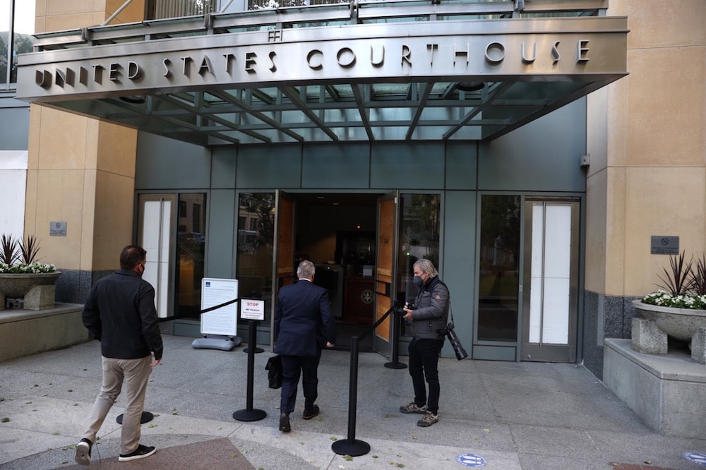 A United states Courthouse, Oakland, California, 19 May 2021, Justin Sullivan/Getty Images